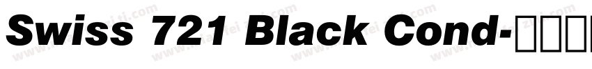 Swiss 721 Black Cond字体转换